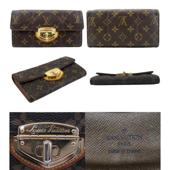 Louis Vuitton Monogram Etoile Portefeuille Sara Quilted Long Wallet Brown - Picture 2 of 6